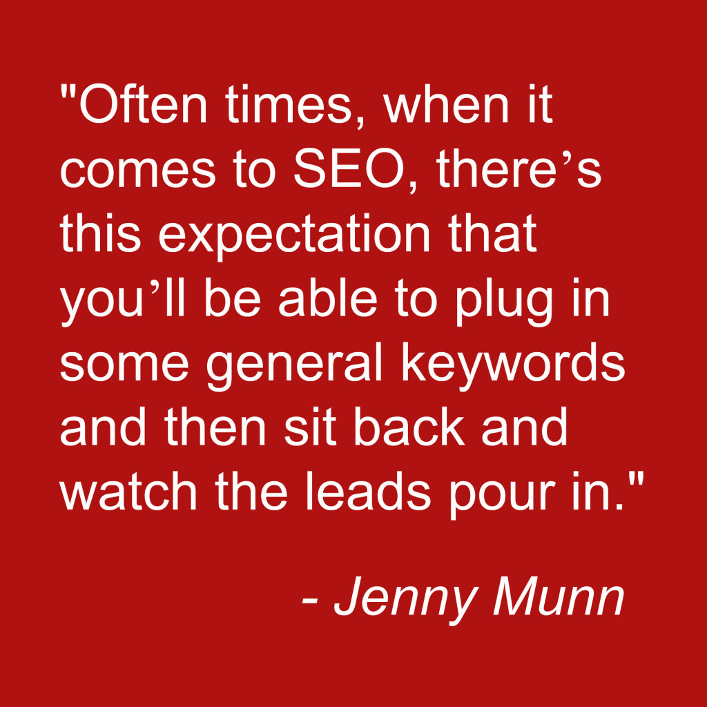 Jenny Munn SEO quote