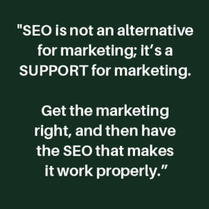 SEO and marketing strategy