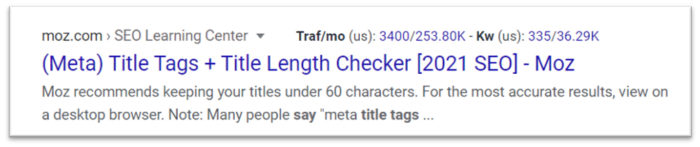 example title tag that was updated