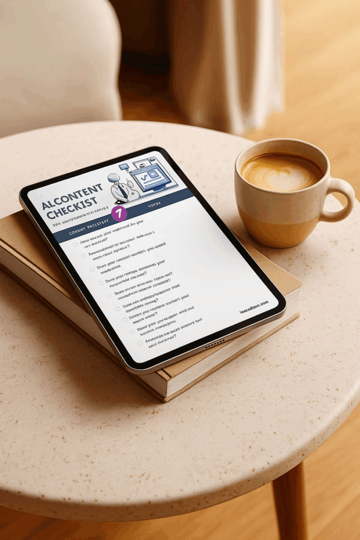 ai content checklist image